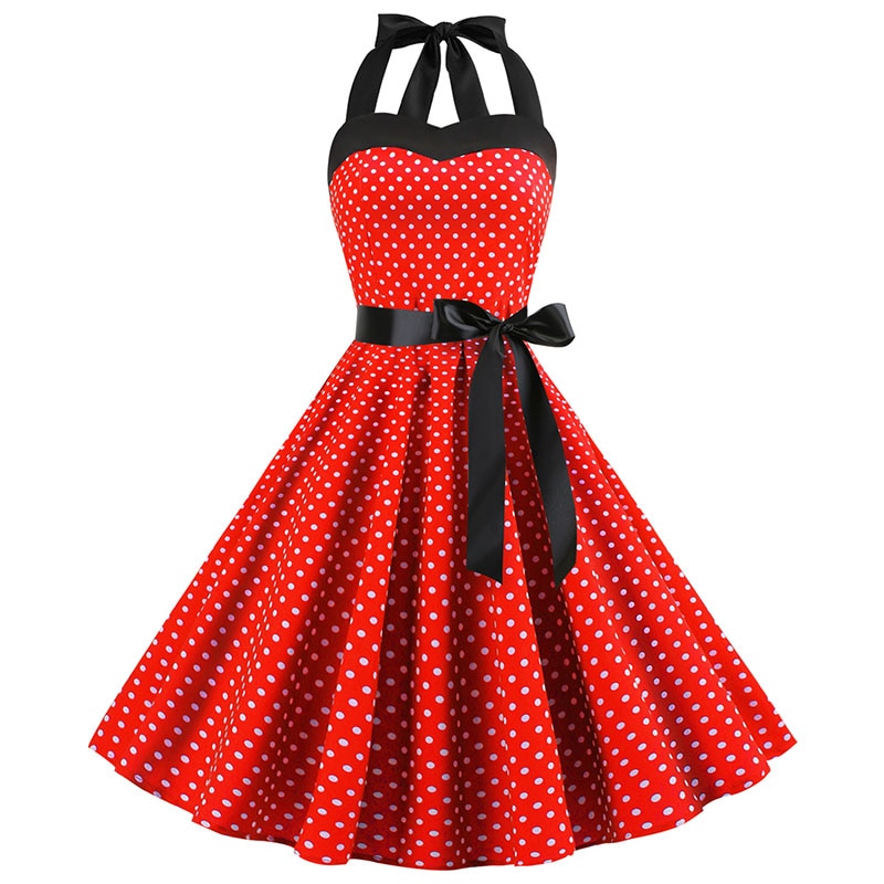 vestido vintage vermelho