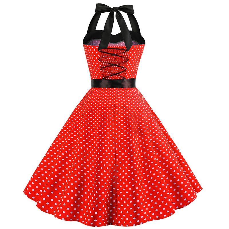 vestido vintage vermelho