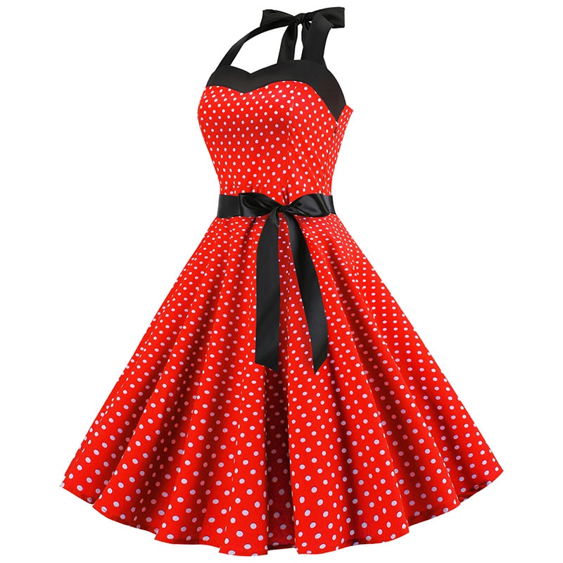 vestido vintage vermelho